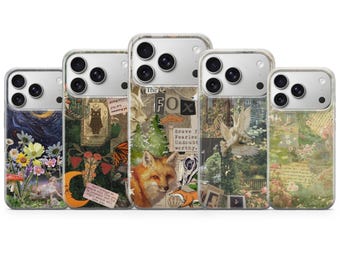 Cottagecore Phone Case Floral Cover for iPhone 18 Pro Max, 17, 16, 15, Samsung S26 Ultra, S25 FE, A57, A56, Pixel 11, 10