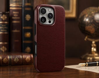 Burgundy Phone Case Solid TOUGH Cover for iPhone 17 Pro Max, 16e, 15, 14, 13 & Samsung S26 Ultra, S25 FE, A57, A56, Pixel 10, 9A