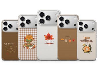Fall Phone Case Autumn Cover for iPhone 17 Pro Max, 17e, 15, 14, 13 & Samsung S26 Ultra, S25 FE, A57, A56, Pixel 10, 9A
