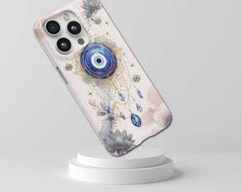 Evil Eye Phone Case Nazar TOUGH Cover for iPhone 17 Pro Max, 16e, 15, 14, 13 & Samsung S26 Ultra, S25 FE, A57, A56, Pixel 10, 9A