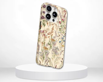 Wildflower Phone Case Cottagecore TOUGH Cover for iPhone 17 Pro Max, 16e, 15, 14, 13 & Samsung S26 Ultra, S25 FE, A57, A56, Pixel 10, 9A