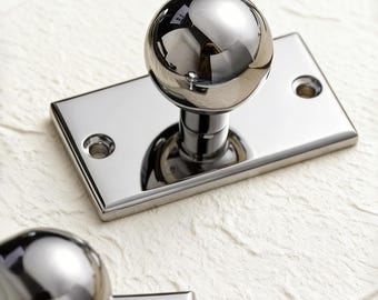 Silver Brass Knob, Unique Closet Knobs, Wardrobe Door Handle