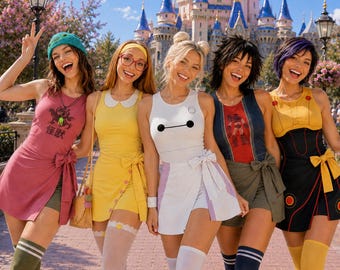 Big Hero 6 All Characters Tennis Dress, Costume Big Hero 6 Movie Dress, Baymax Gogo Honey Lemon Characters Dress, WDW Movie Matching Outfit