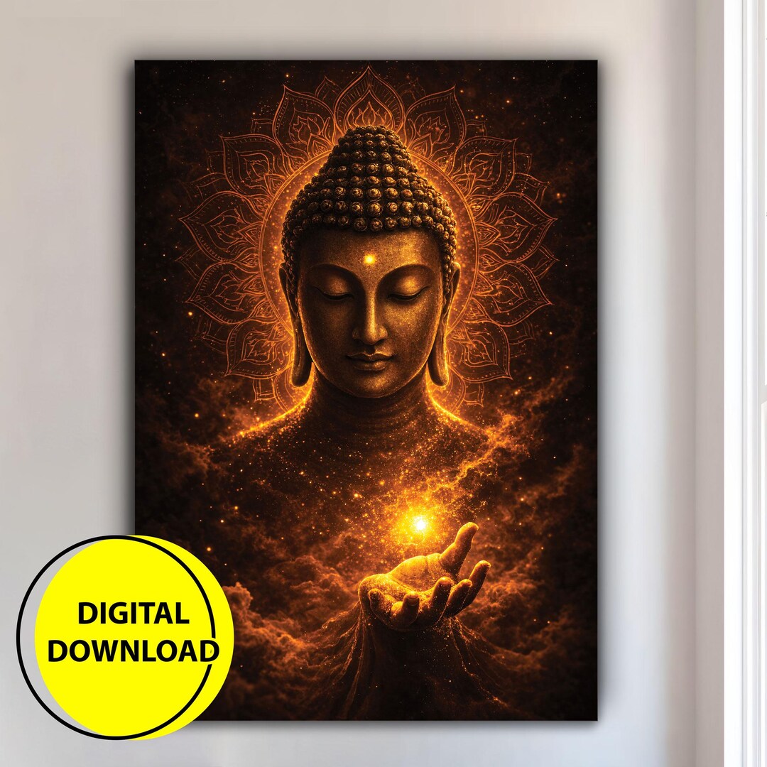 Buddha Digital Download Wall Art: Zen Spiritual Meditation Printable ...