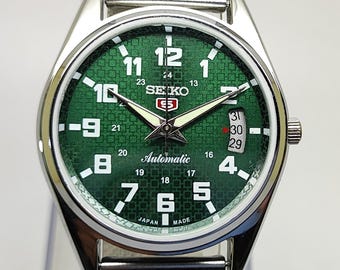 Vintage Seiko 6309 Automatic Men's Watch Stainless Steel Case Original Japanese Movement