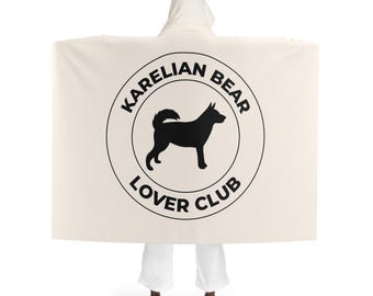 Manta polar Sherpa con capucha para perro oso de Carelia, acogedora y usable, cálida y de peluche, regalo para amantes de los perros.