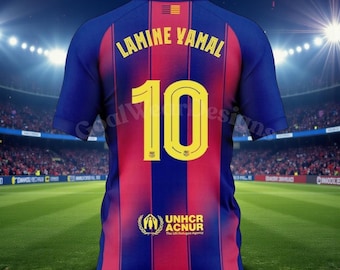 Lamine Yamal 10 Barcelona Trikot 25-26 Jersey Premium Kids and