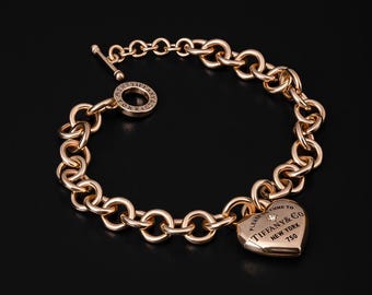 Luxus 14K 585 Gold Armband | Solide zierliche Frauen edlen Schmuck | Zeitloses Alltags-Accessoire