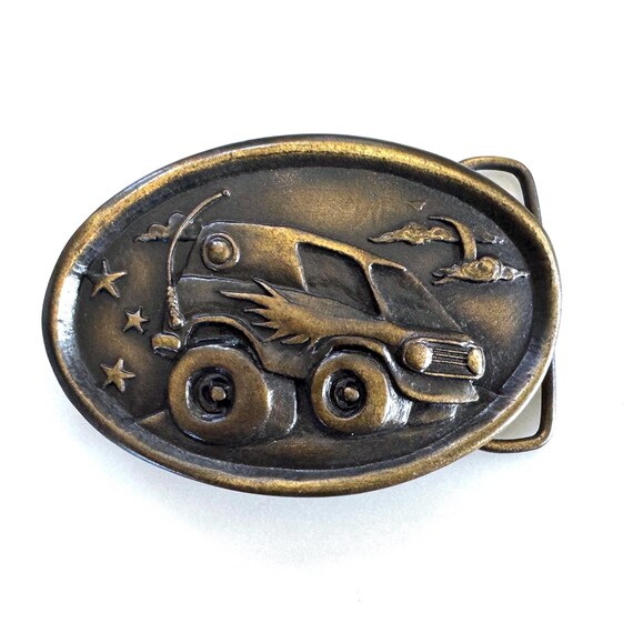 Vintage Dune Buggy 1976 Indiana Metal Craft Belt Buckle
