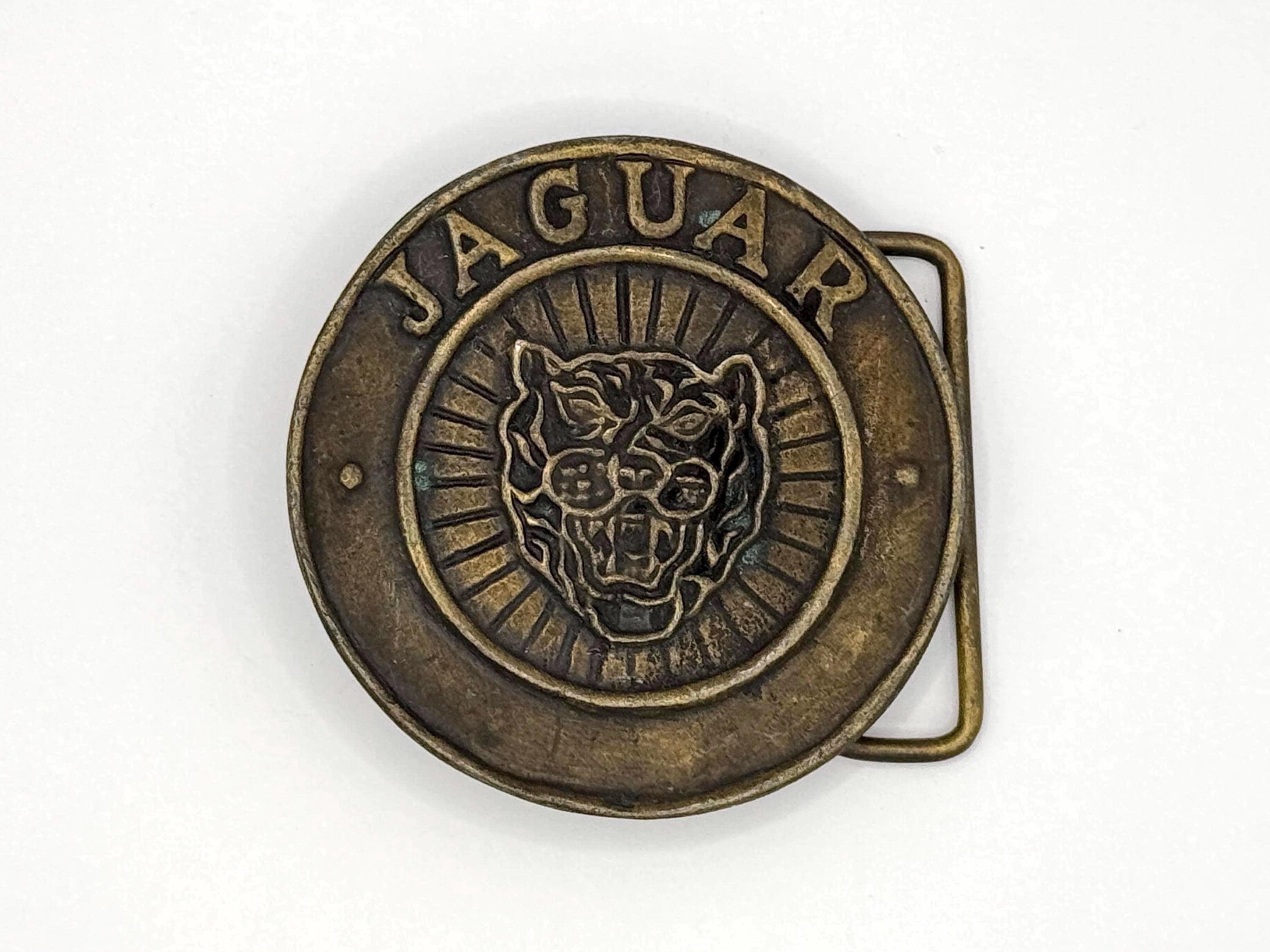 90\'s Jaguar Silver and Gold Tile Link Belt Jaguar Belt - Etsy Canada main image 4