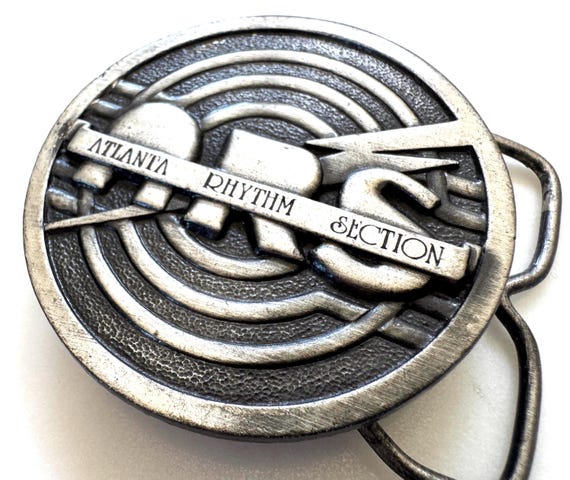 Vintage 1977 Atlanta Rhythm Section ARS Bergamot Belt Buckle View 5