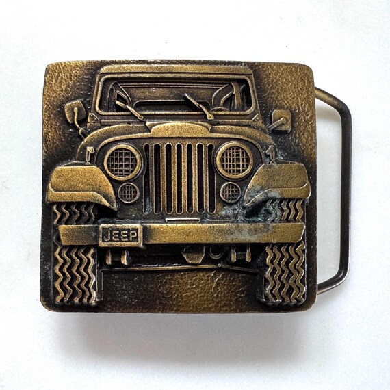 1978 Vintage Jeep 4x4 Off-Road Belt Buckle by Indiana Metal Craft