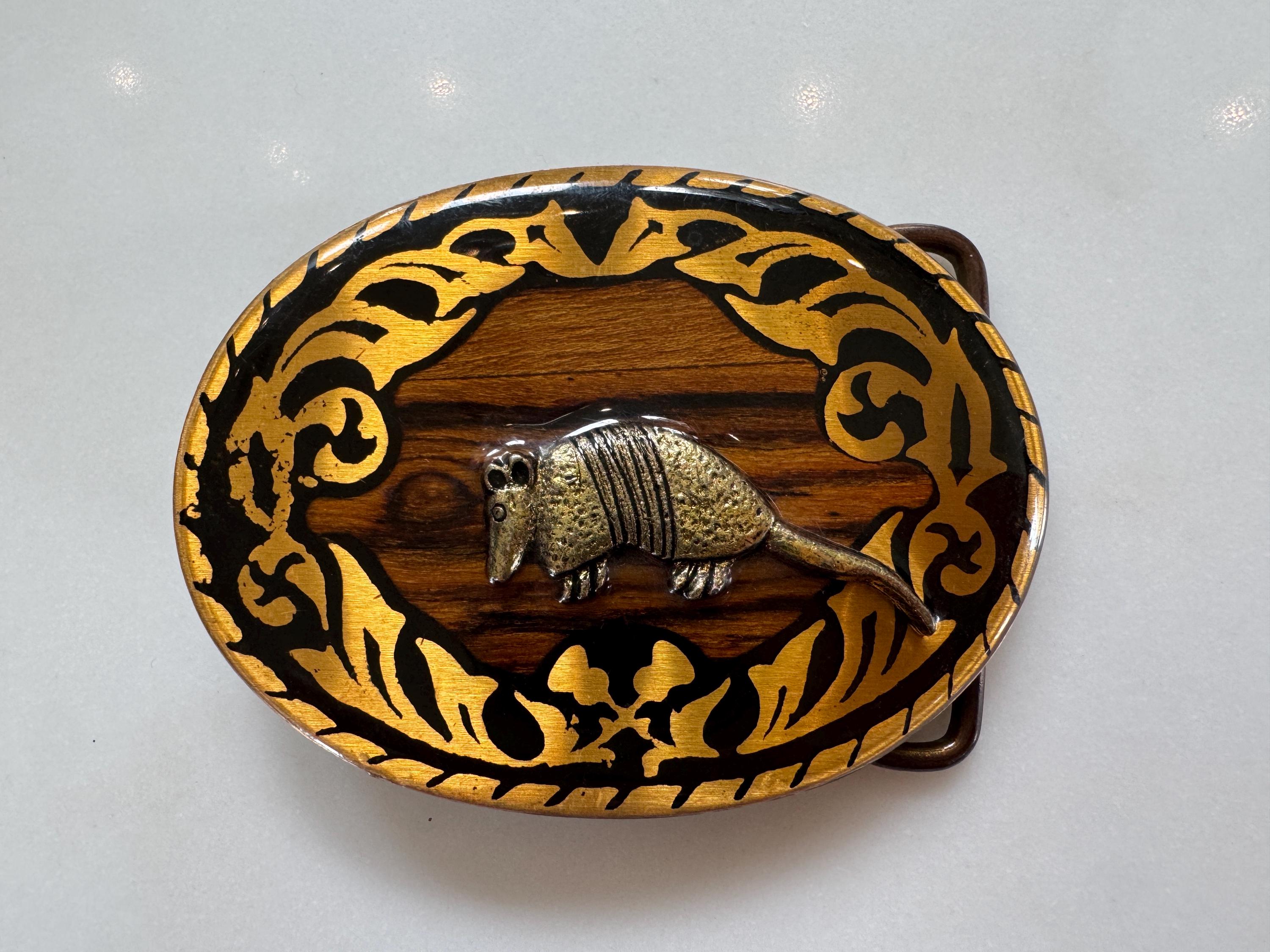 Vintage Handcast Brass Belt Buckle Boho Hippie Botanical & Lion Animal Figural il_fullxfull.4272509793_egll.jpg main image 4