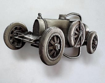 ヴィンテージ ブガッティ 1924年式 タイプ35 グランプリ プロトタイプ ロードスター 1980年製 ベルトバックル