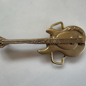 1978年製 ヴィンテージ エレクトリックベースギター用 ソリッドブラス製 ベルトバックル（Baron Buckles製、新品未使用）