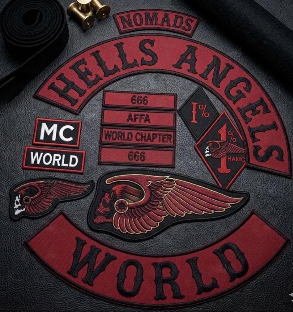 Embroidered Hells Angels MC Patch Set – Nomads World Rocker Iron