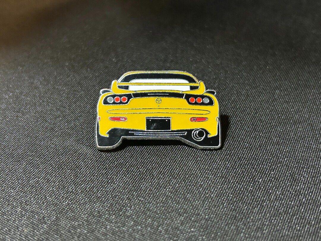 Yellow RX-7 Enamel Pin - Etsy