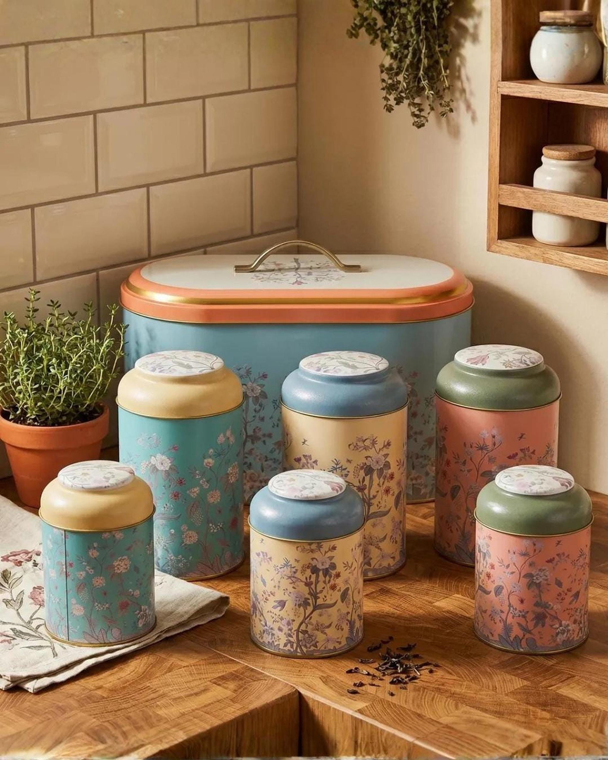 Vintage Tin Canisters - Etsy