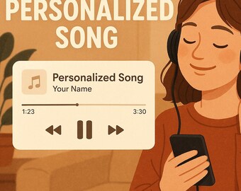 Regalo de canción personalizada • Música y letras personalizadas (MP3 digital)