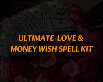 Hechizo definitivo de amor y dinero para manifestación dual: atracción romántica, flujo de riqueza, aumento de prosperidad, energía del corazón, abundancia y suerte.