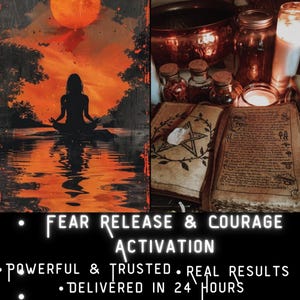 Hechizo para liberar el miedo y atraer el coraje: fuerza interior, confianza, sanación energética, valentía, alineación y empoderamiento personal.