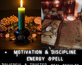 Motivation and Discipline Energy Spell for Focus Strength Drive Productivity Momentum Personal Power Consistency Mindset Boost