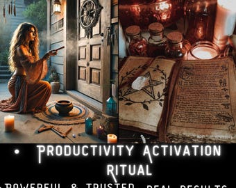 Productivity Activation Ritual Spell for Focus Boost Motivation Energy Flow Discipline Mind Clarity Task Success Momentum Alignment