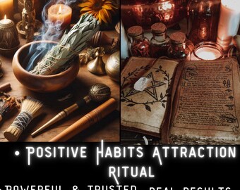 Positive Habits Attraction Ritual Spell for Motivation Discipline Lifestyle Shift Mindset Upgrade Productivity Boost Consistency Energy