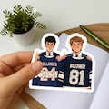 Hockey Romance Gay Couple Anime Sticker, LGBT Sticker product logo