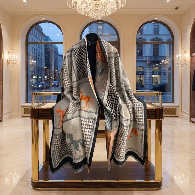 エルメスのブランケット、スカーフ Hermes Blanket Scarf - Etsy