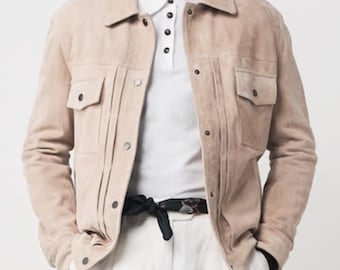 Suede Shirt Jacket | Genuine Suede Leather | Lightweight Casual Outerwear
