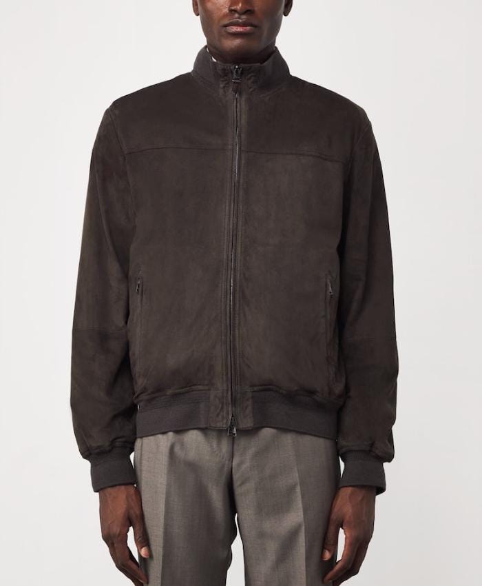 Goat Suede Jacket | Genuine Goat Suede Leather | Classic Casual