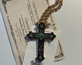 Camrose & Kross Vintage Cross Pendant Necklace Gold plated