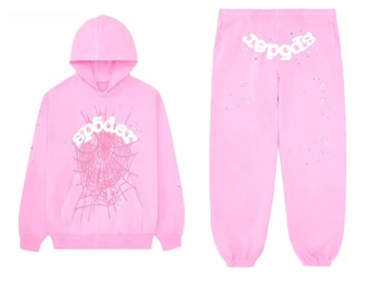 Sp5der PINK パーカー トラックパンツ セットアップ 関税負担なし☆Sp5der パーカー スウェットパンツ☆入手困難 (SP5DER