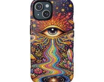 Etui na telefon MagSafe z motywem psychodelicznego trzeciego oka | Trippy Art