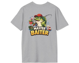 Master Baiter Fishing T-Shirt | Funny Bass Angler Graphic