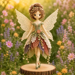 Flower Fairy Crochet Doll PDF Pattern – Floria Amigurumi Doll, Languages (English Instant Download)