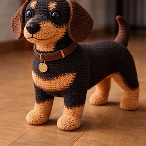 Realistic Crochet Dog Pattern PDF | Amigurumi Puppy Tutorial | Lifelike Dog Plush Pattern Detailed Crochet Animal | Handmade Pet Toy Pattern