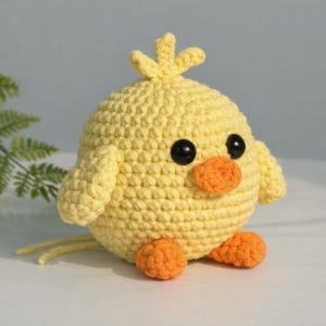 Crochet Chick Pattern PDF | Easy Amigurumi Bird Tutorial | Beginner Friendly Plush Chick Spring Easter Crochet Toy | Cute Baby Chick Pattern