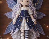 Crochet Doll Pattern, Lunaria the Butterfly Fairy, Amigurumi Doll Pattern, PDF in English