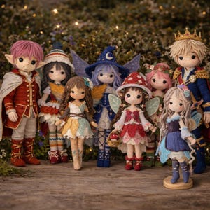 8-in-1 Fairy Crochet Doll Pattern Bundle, Amigurumi Doll PDF, Seasonal Fairies Collection, (English Instant Download).
