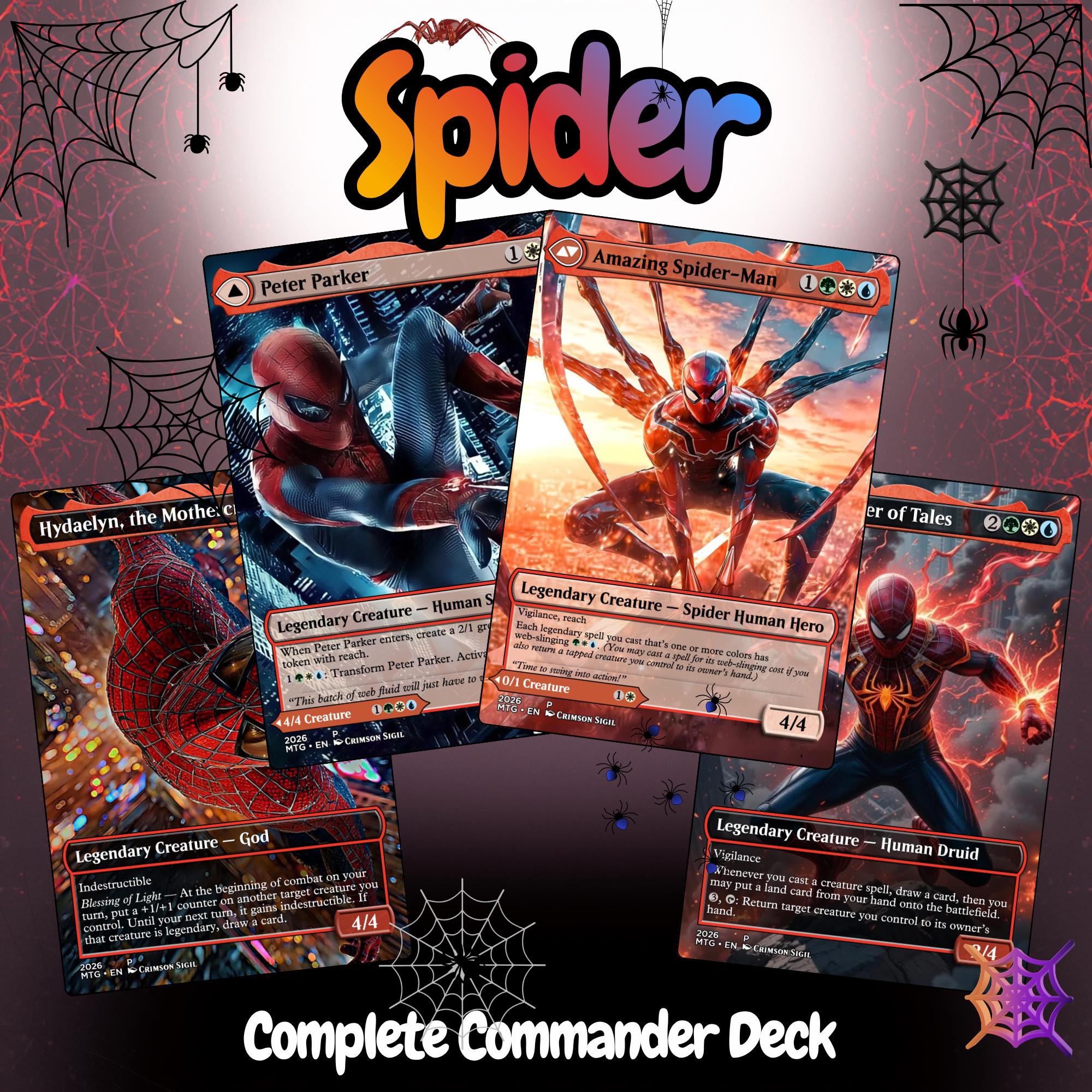 Spider Commander Decks - Etsy