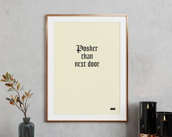 Hallway art print - Posher than next door