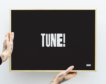 Tune - music art print