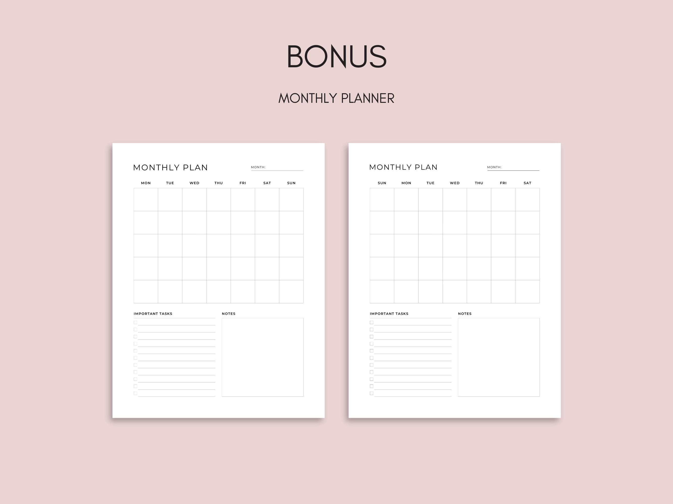 Monthly Bill Tracker Printable | Payment Checklist | Finance Planner ...