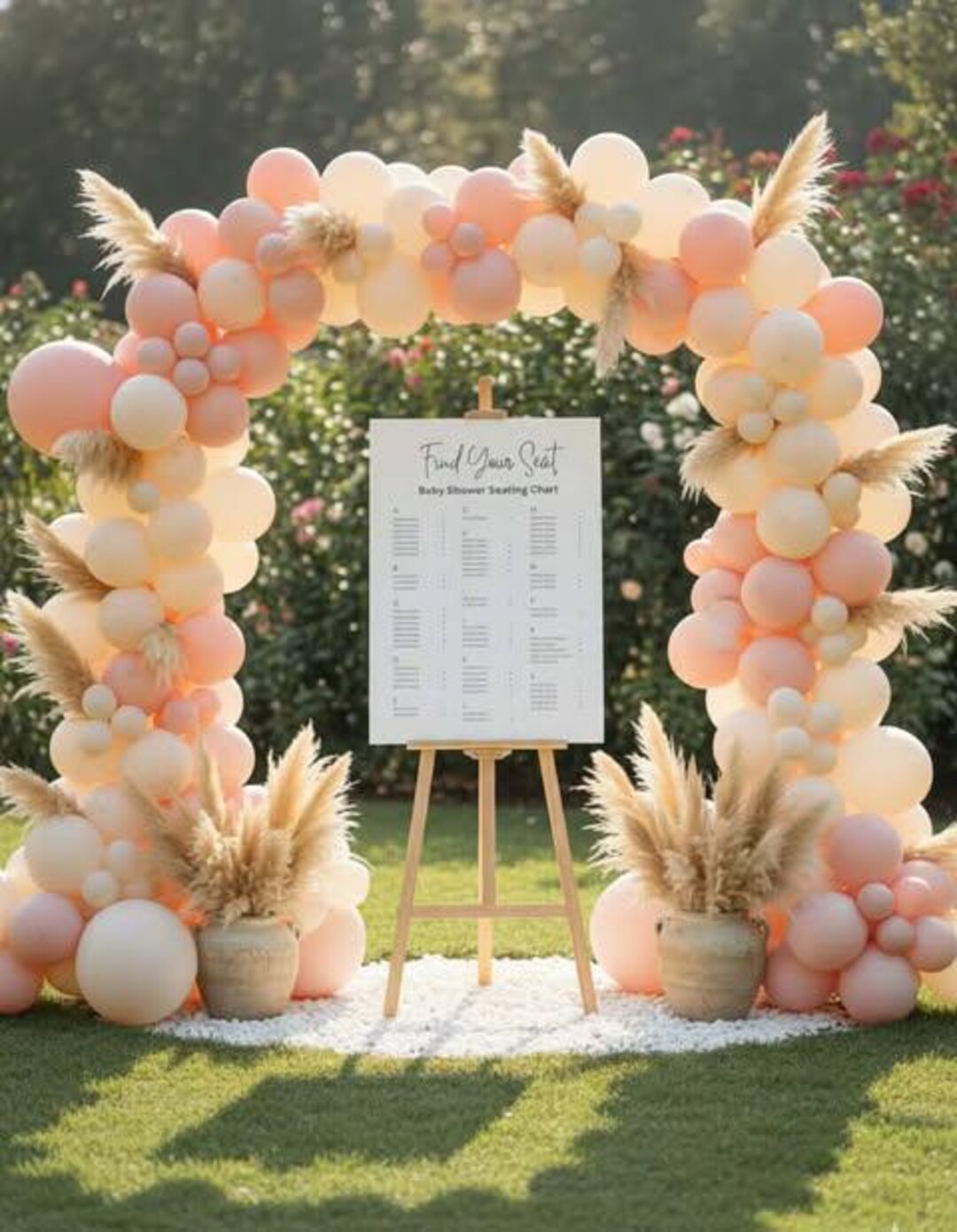 Baby Shower Seating Chart Printable, Editable Seating Sign, Baby Shower ...