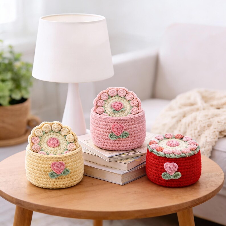Crochet Coaster Pattern Beginner Friendly Pdf Guide Instant Download Tutorial Bundle Sunflower Amigurumi Design Flower Pot Holder Bobbiny image 11