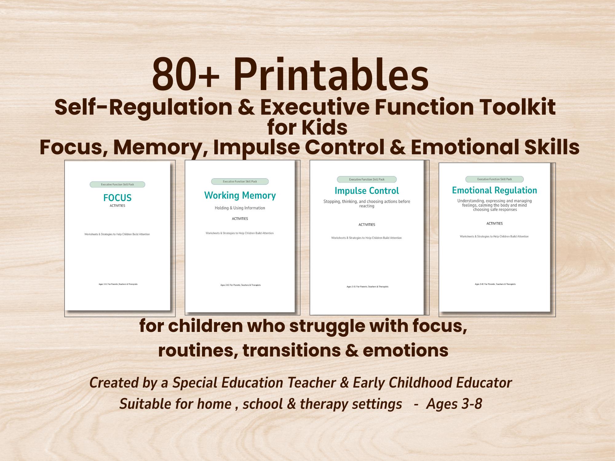 Children ADHD Executive Functioning Printables, ADHD Tools, Behavior ...