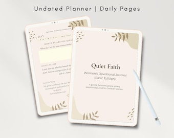 30-Day Christian Devotional Journal for Women | Prayer, Scripture (Printable PDF)