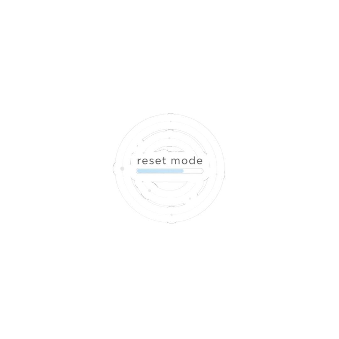 Reset Mode Minimal Sticker | Fresh-start Minimalism, Blank Slate Decal ...